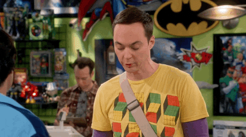 Sheldon saying "did anyone else did just get gooebumps?"