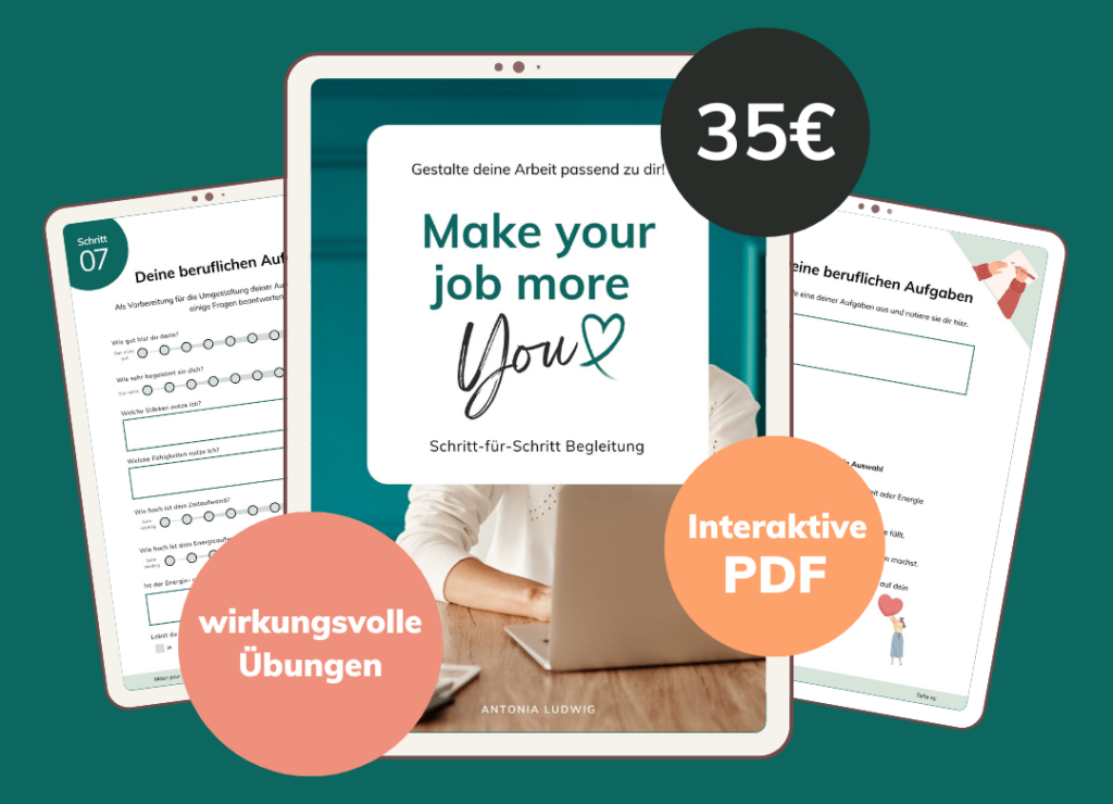 Gestalte deine Arbeit - interaktives PDF - wirkungsvolle Übungen - 35€