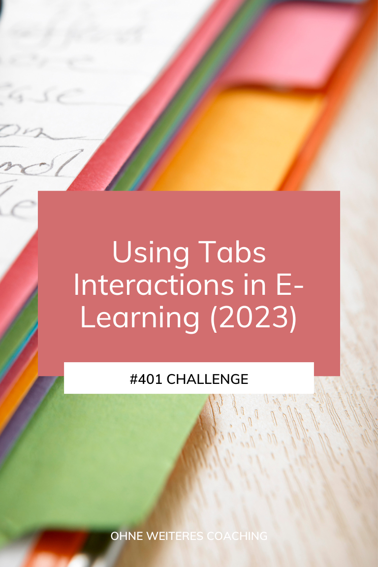 Read more about the article #401 Using Tabs Interactions in E-Learning (2023)